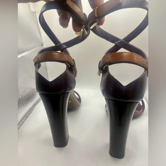 Prada Calzatura Donna Madras Fume Sandal - Picture 3 of 10